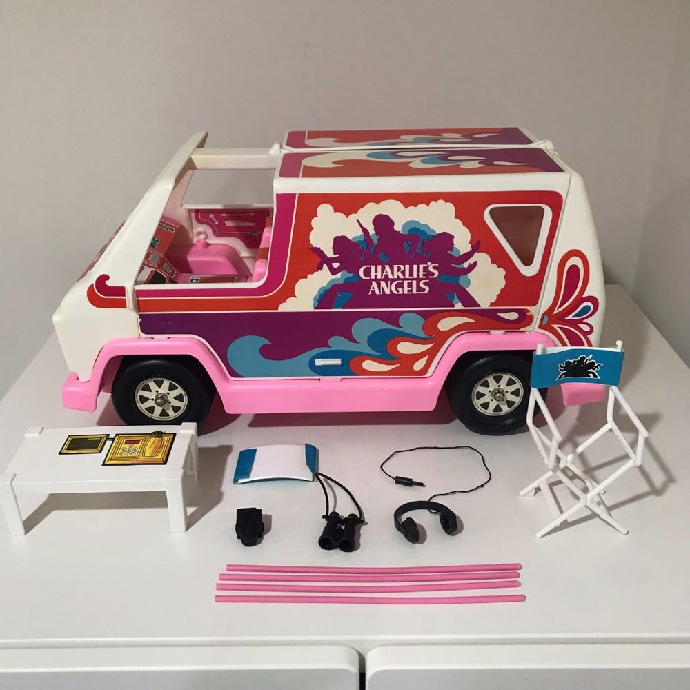 Vintage Charlie's Angels ADVENTURE VAN Headquarters On Wheels W/ BOX 1978 Hasbro - Picture 6 of 13